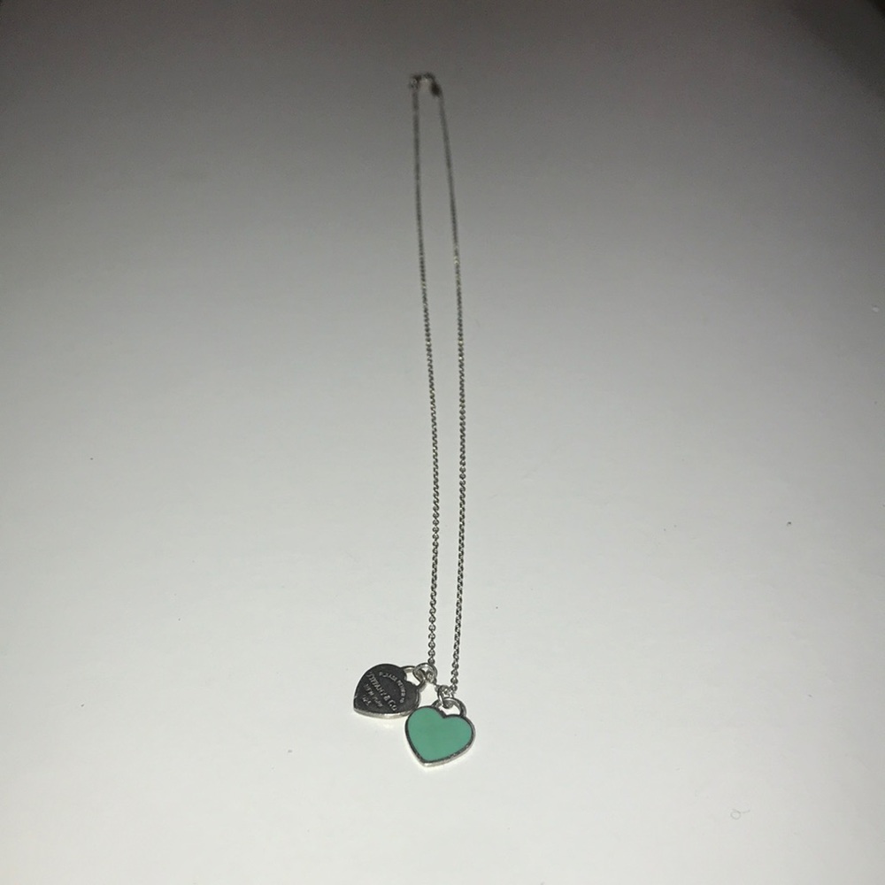 Tiffany & Co. Double Heart Pendant Necklace